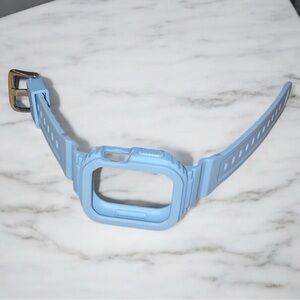 Blue Integrated Band + Case Compatible w/apple watch 38mm/40mm